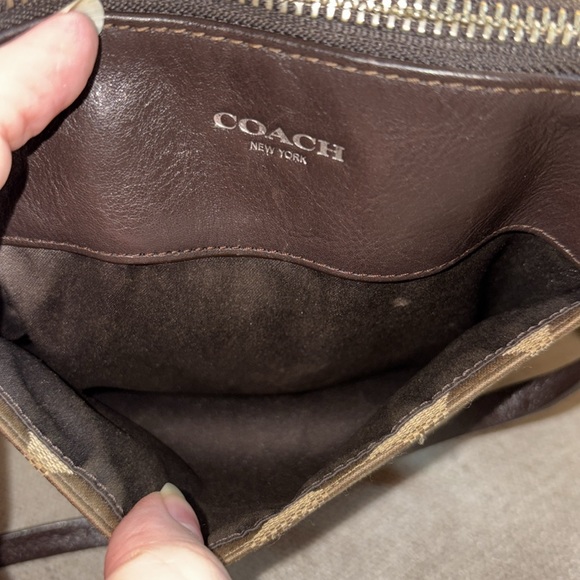 Coach CC Signature Monogram Adjustable Shoulder Strap Crossbody Tote Bag Purse - Picture 7 of 17
